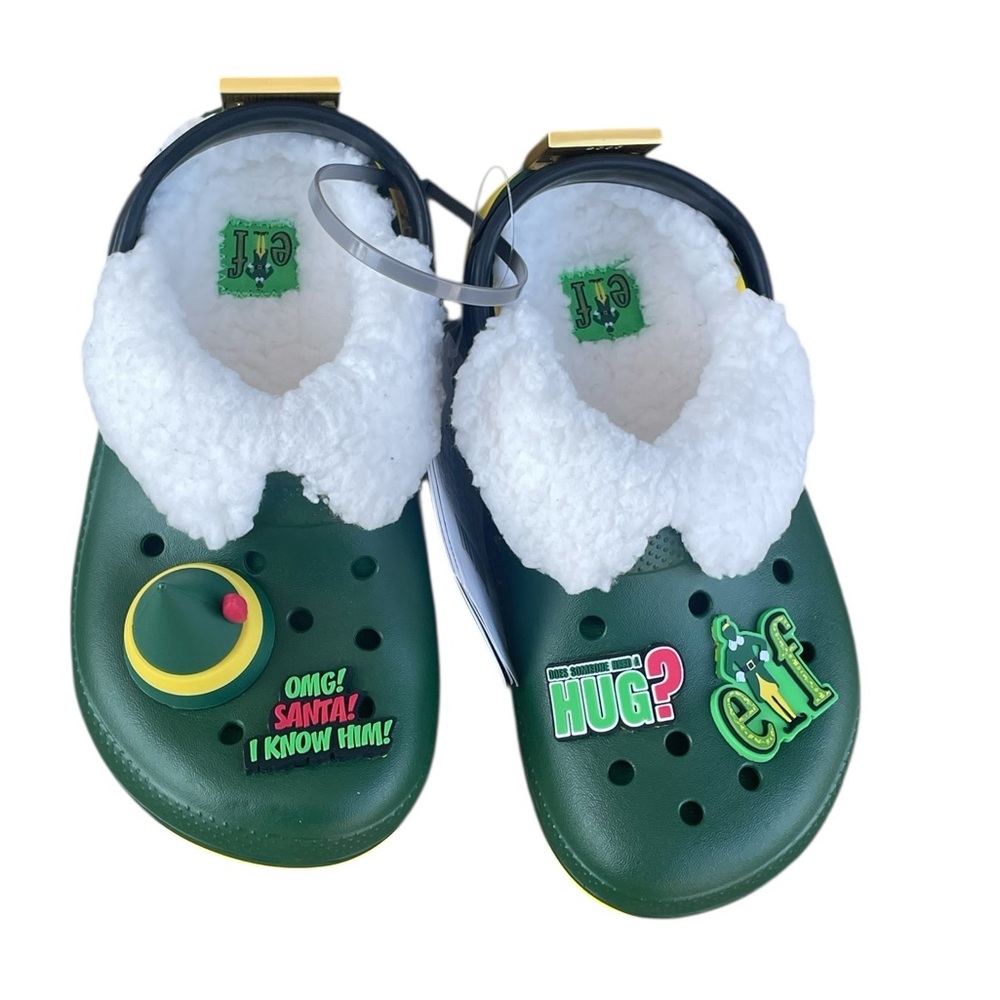 Crocs Buddy the Elf Slip-Ons, Unisex Little‎ Kids 13, NWT